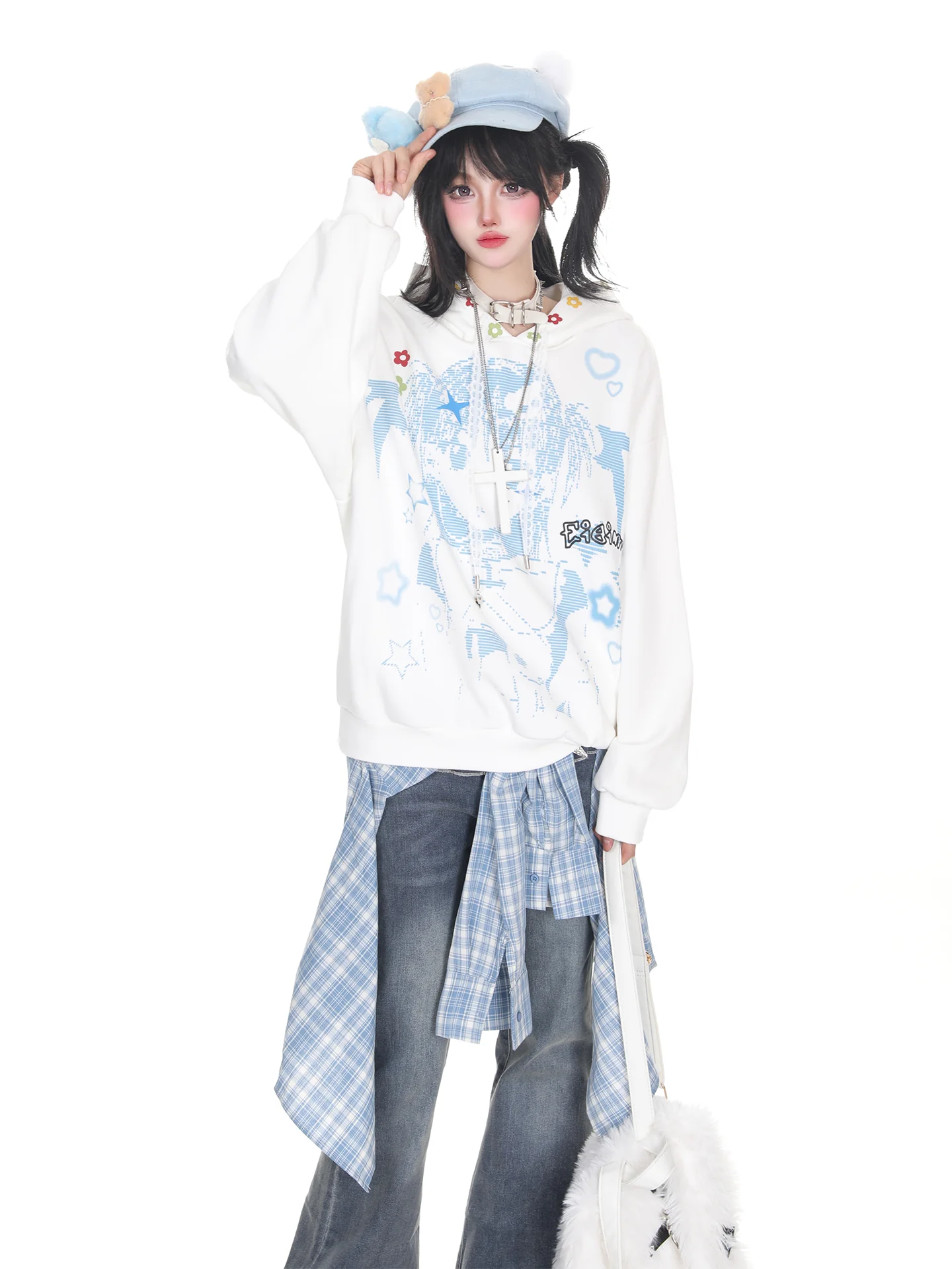 kawaii girl hoodie - Image 4