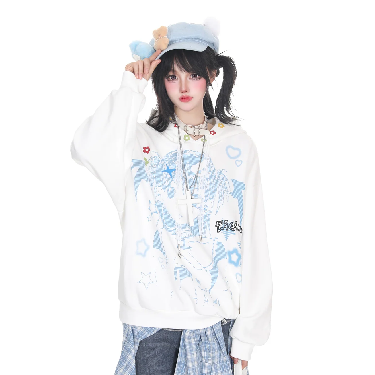 kawaii girl hoodie - Image 6