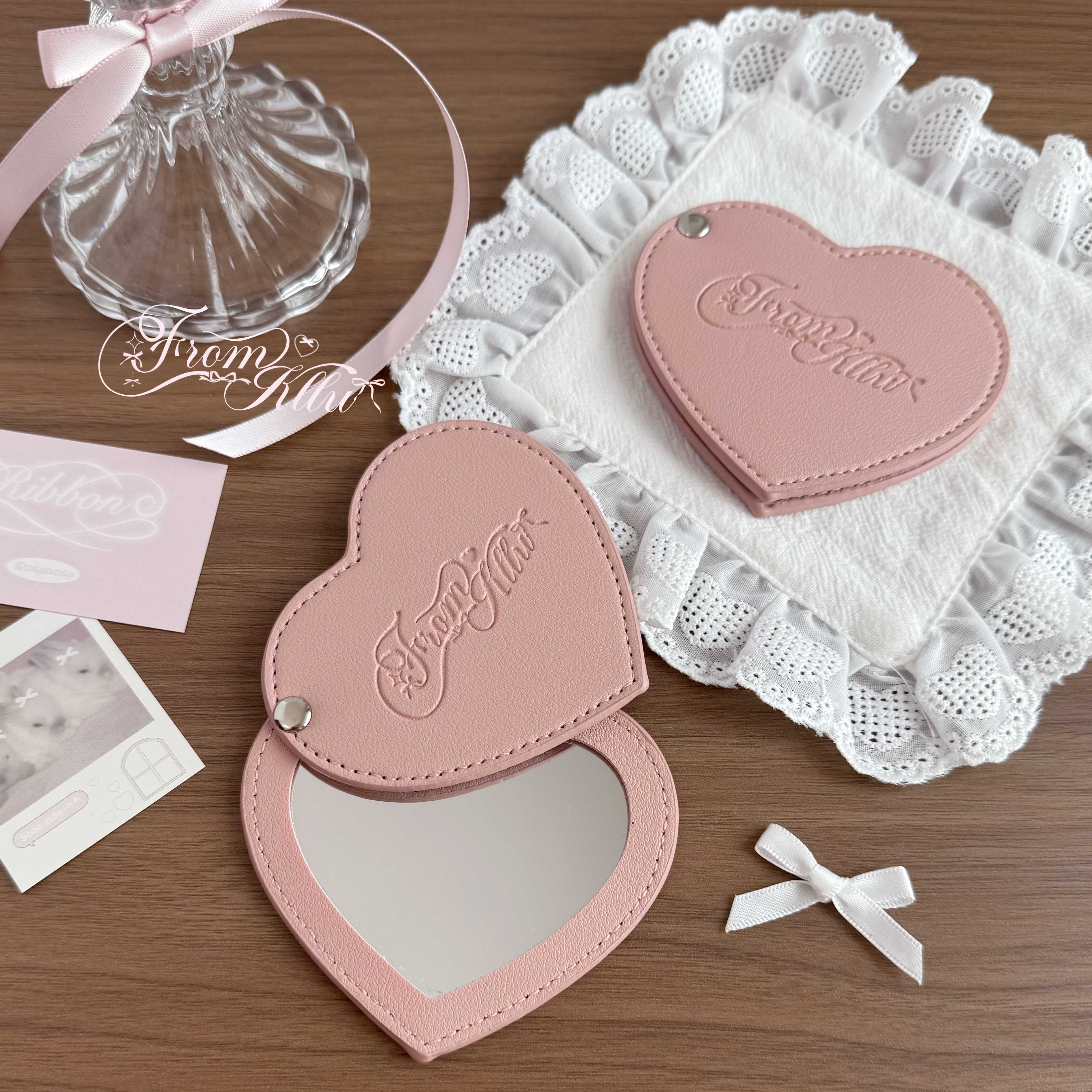 kawaii heart small mirror - Image 3