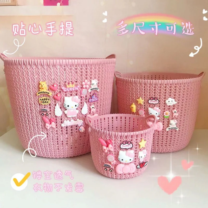 kawaii Imitation rattan storage basket - Image 3