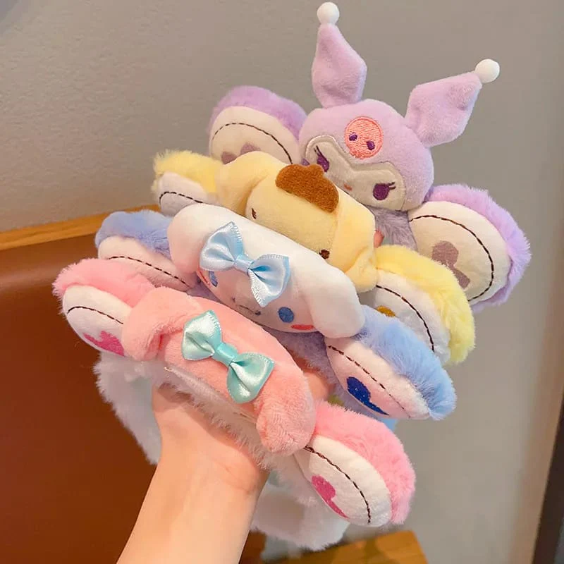 Kawaii Love Plush Ear Headband - Image 3
