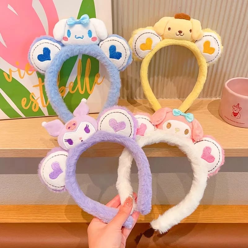 Kawaii Love Plush Ear Headband - Image 5