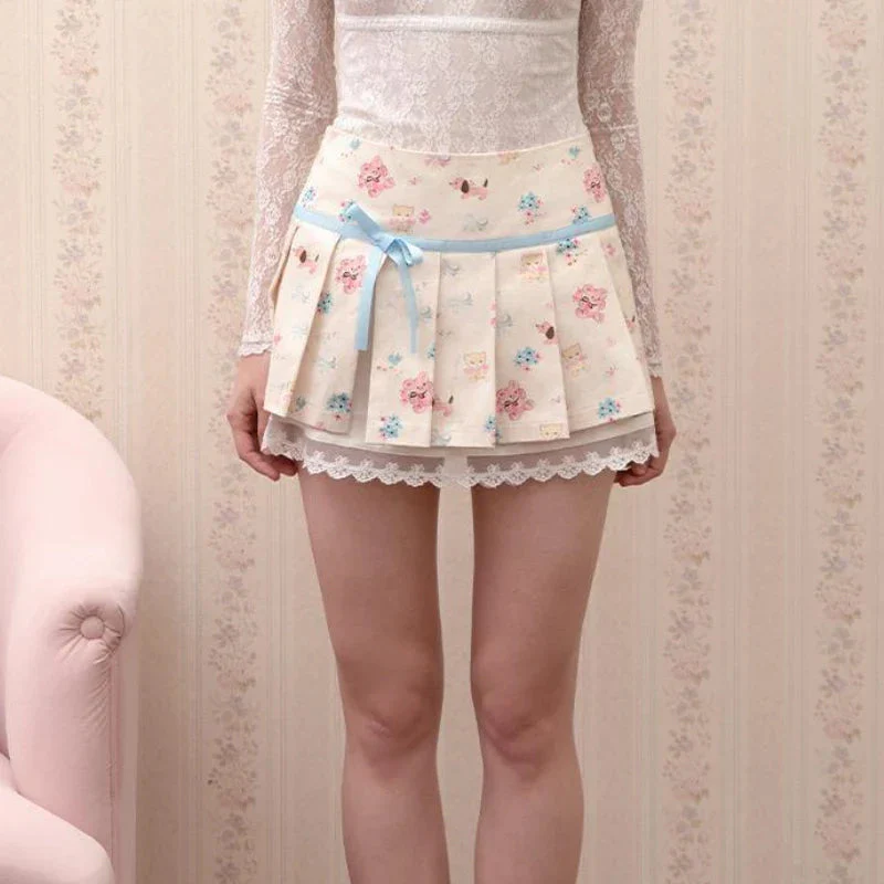 Kawaii Nursery Friends Pleated Skirt - Image 4