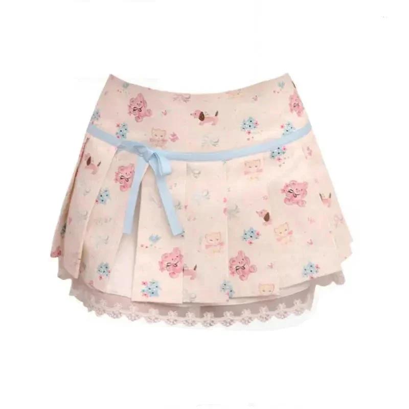 Kawaii Nursery Friends Pleated Skirt - Image 6