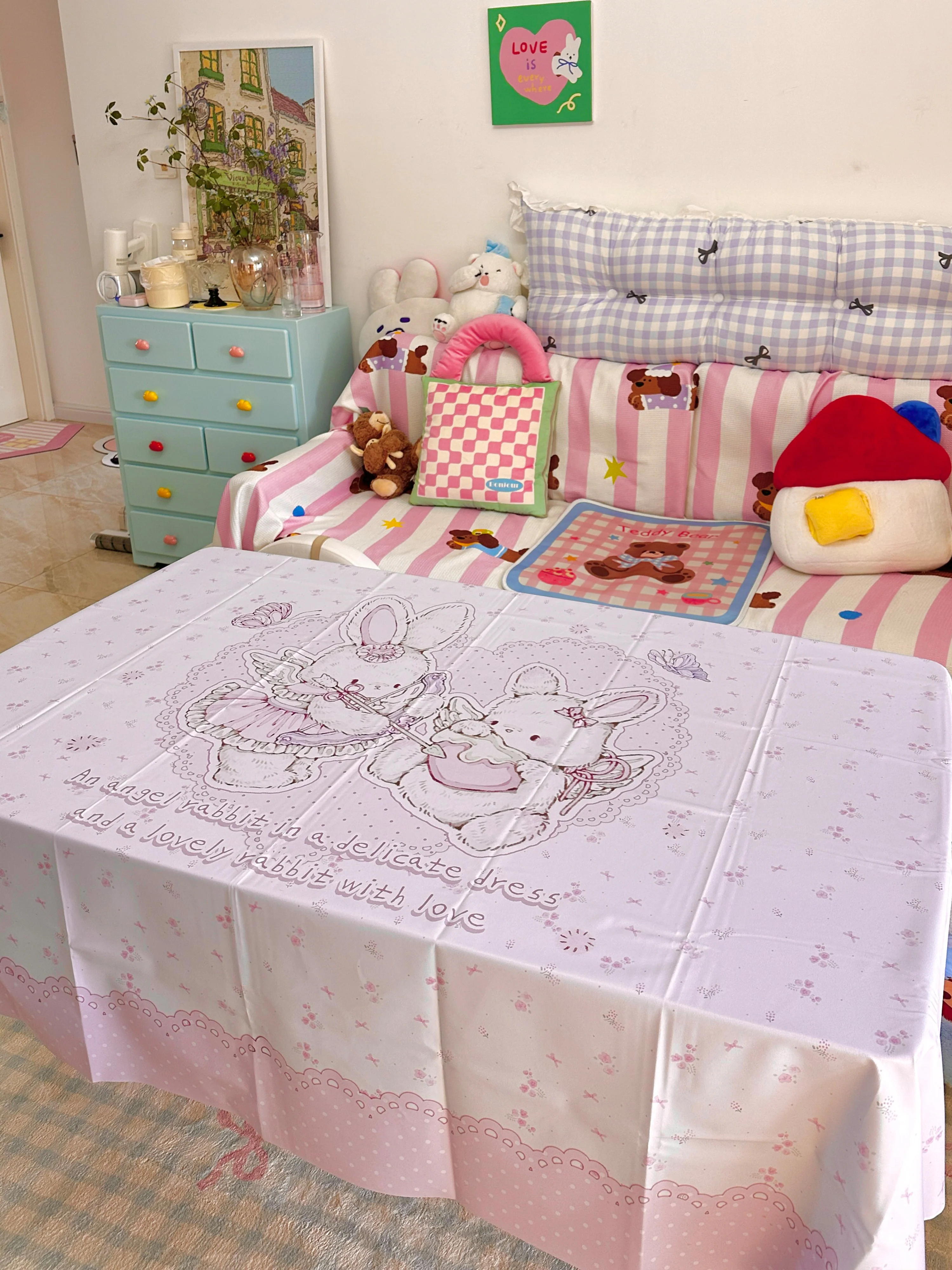 kawaii oil-proof no-wash tablecloth - Image 4