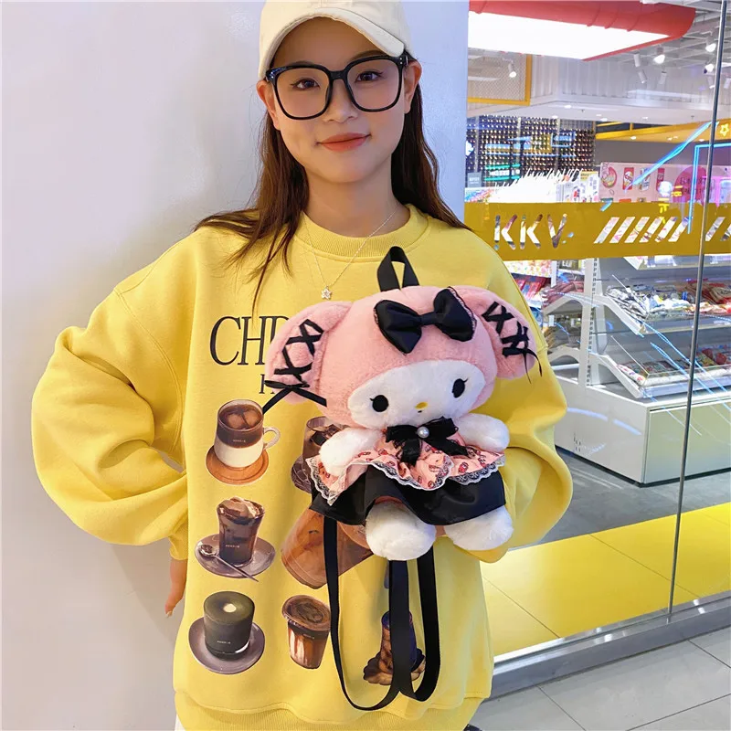 Kawaii Pastel Goth Plush Backpacks - Image 12