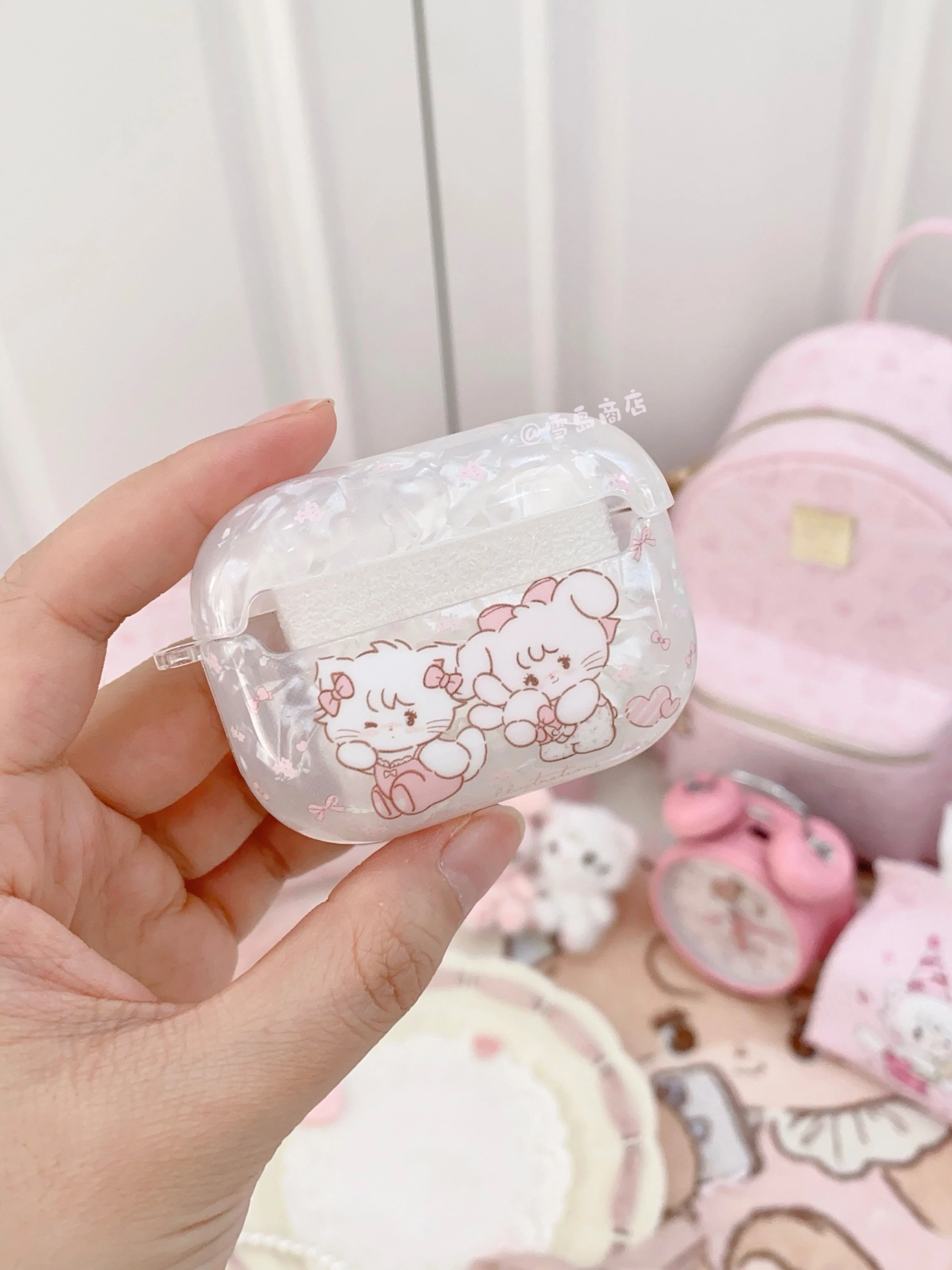 kawaii pink airpods case - Image 5