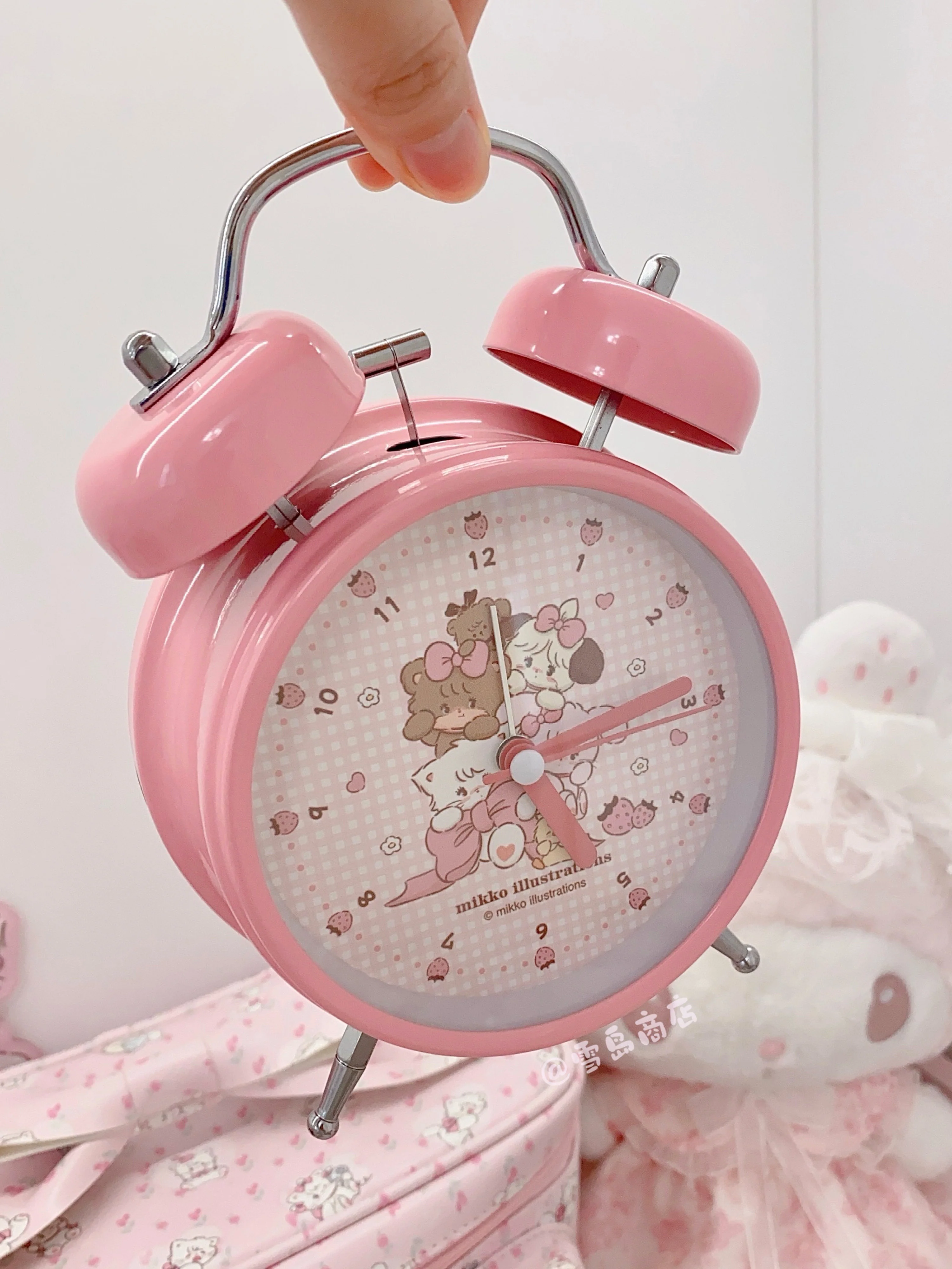 kawaii pink alarm clock - Image 4