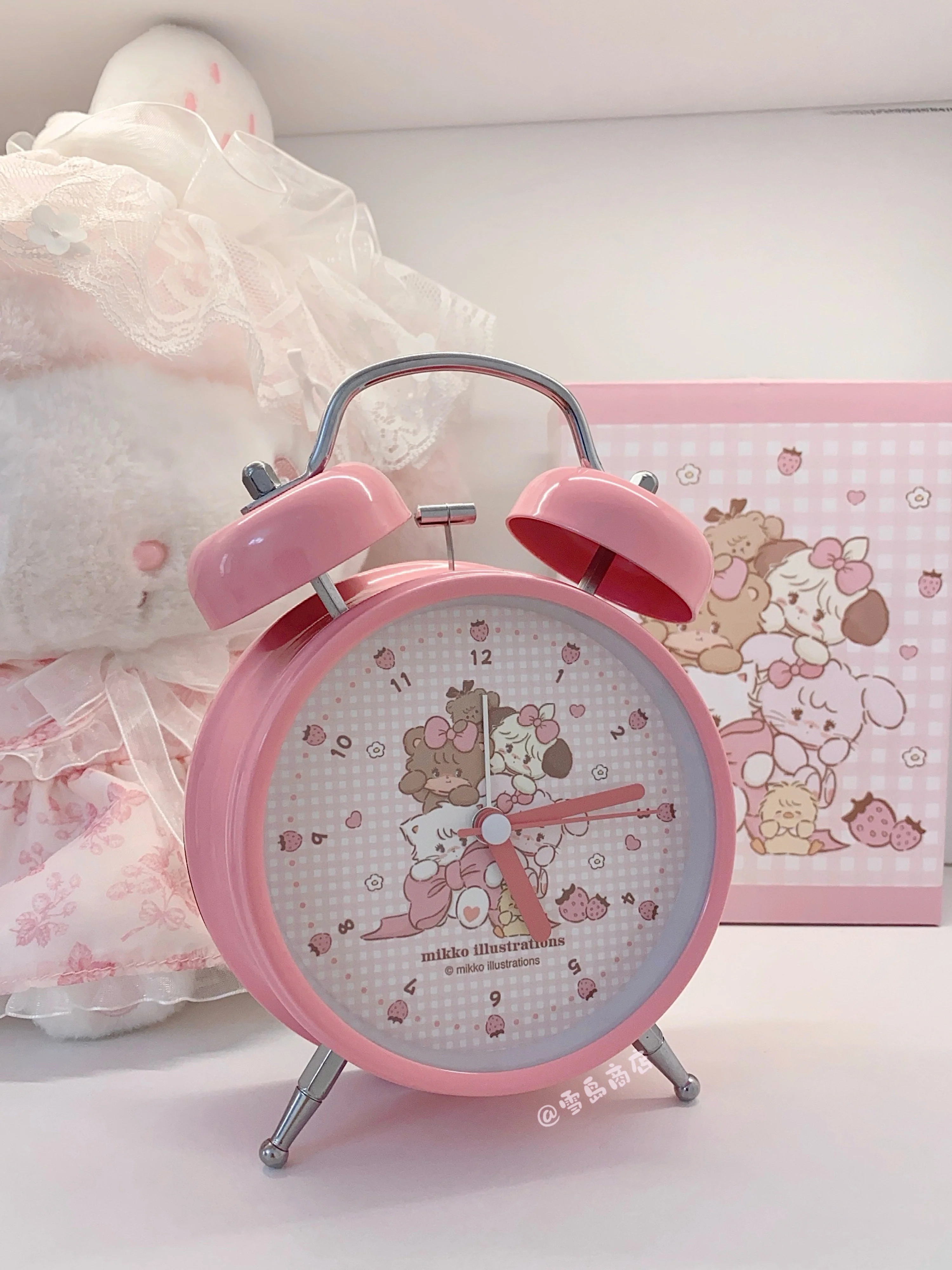 kawaii pink alarm clock - Image 5