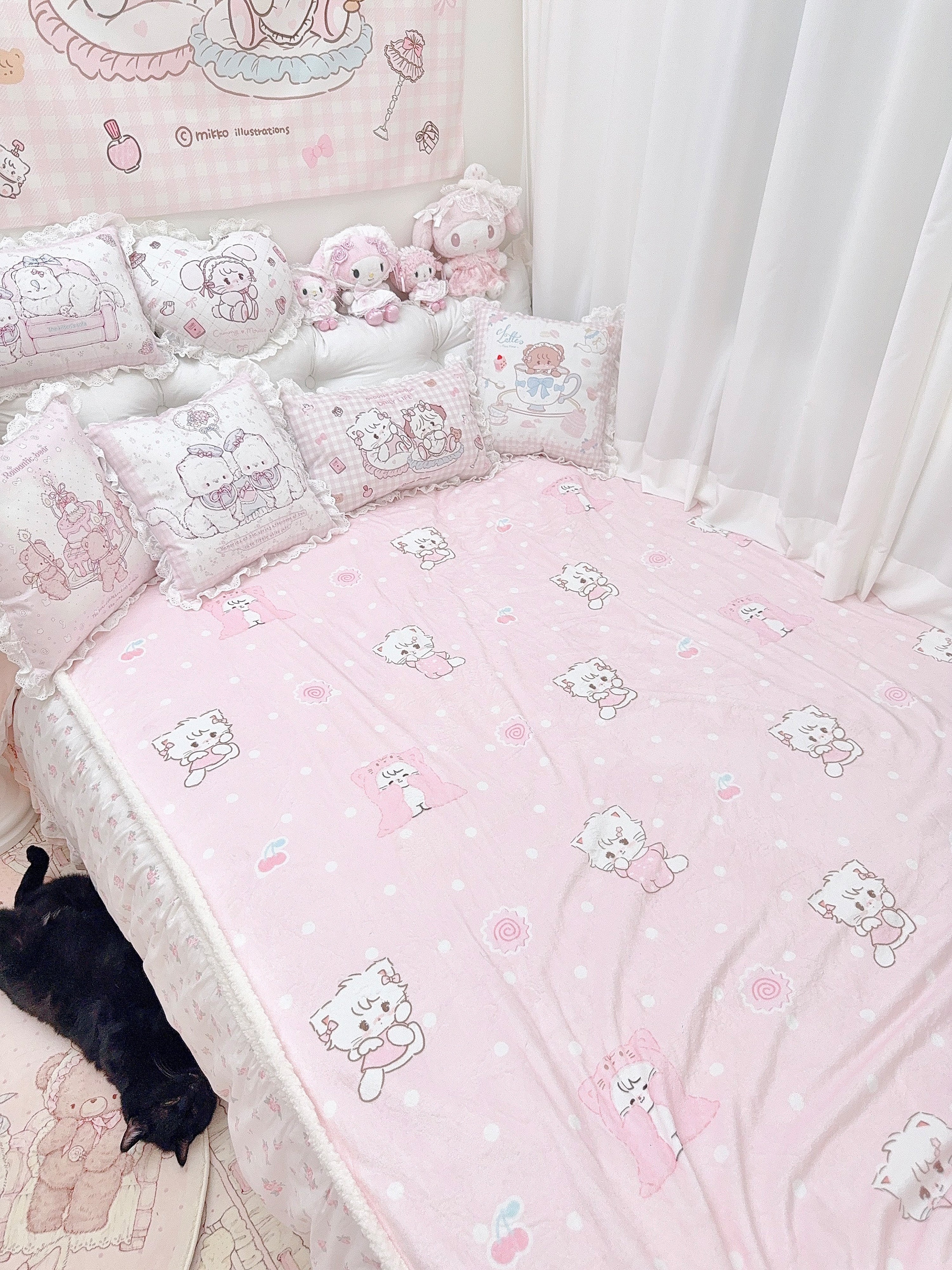 kawaii pink blanket - Image 3