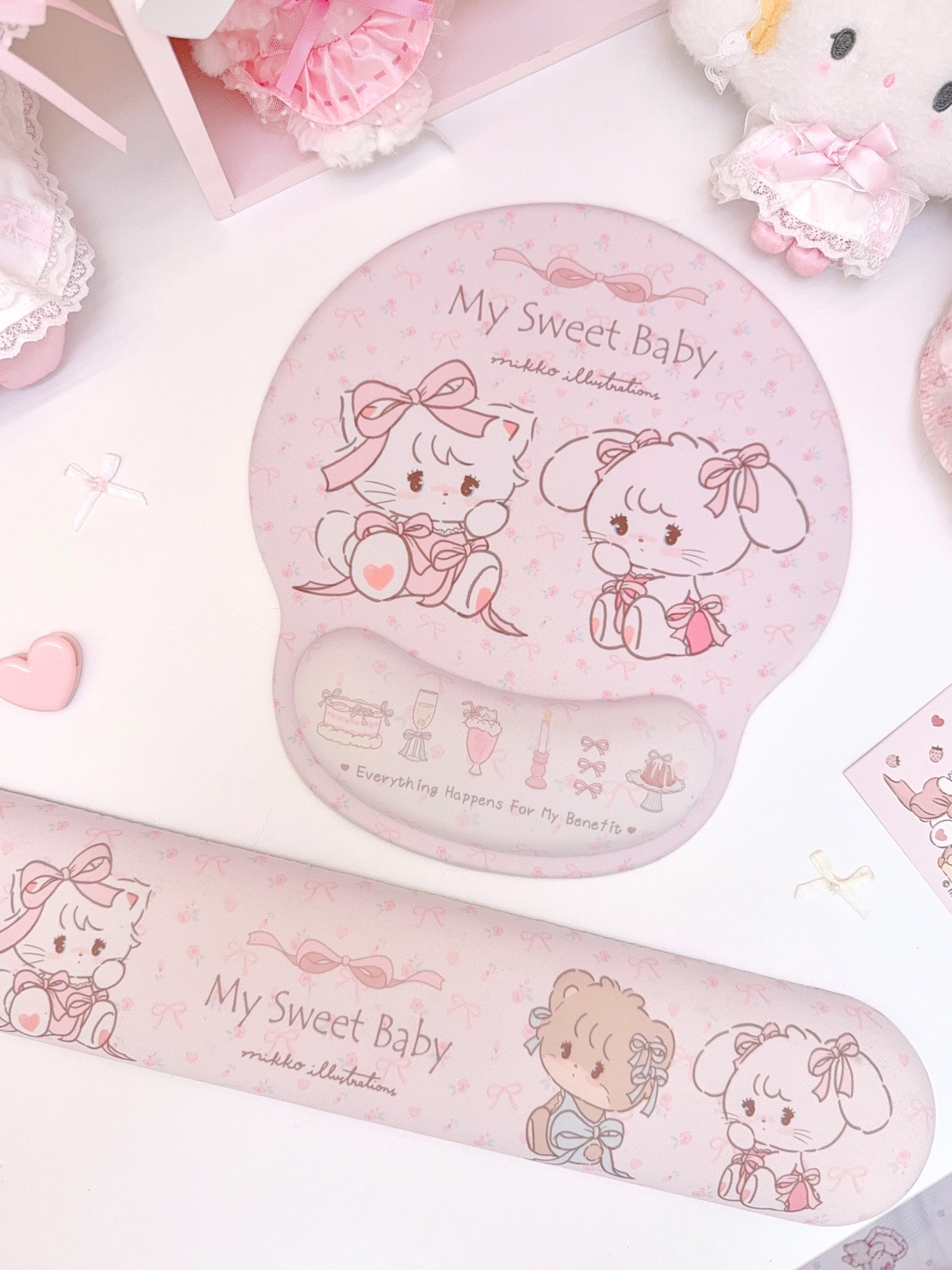 kawaii pink mouse anti-slip pad - Image 4
