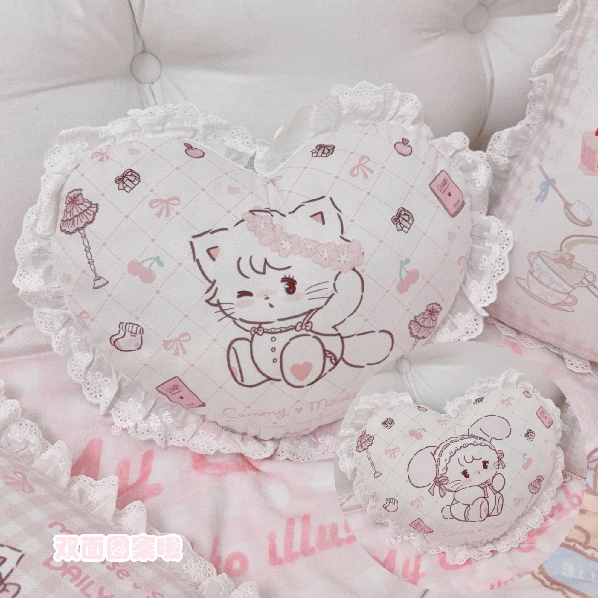 kawaii pink pillow - Image 8