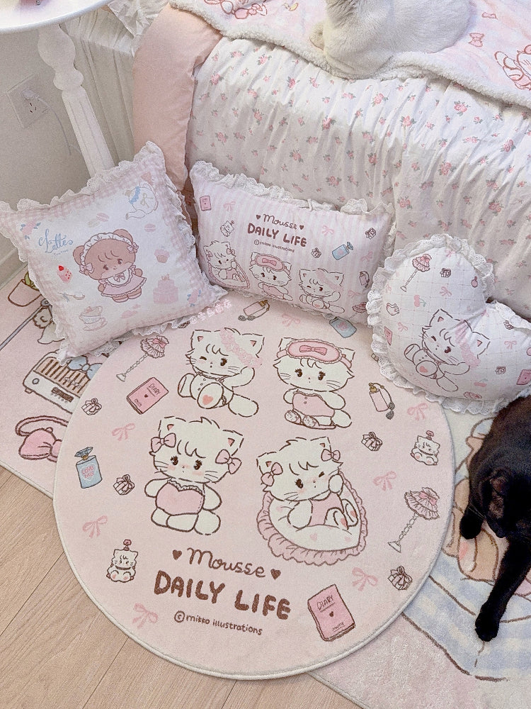 kawaii pink Pillow - Image 6