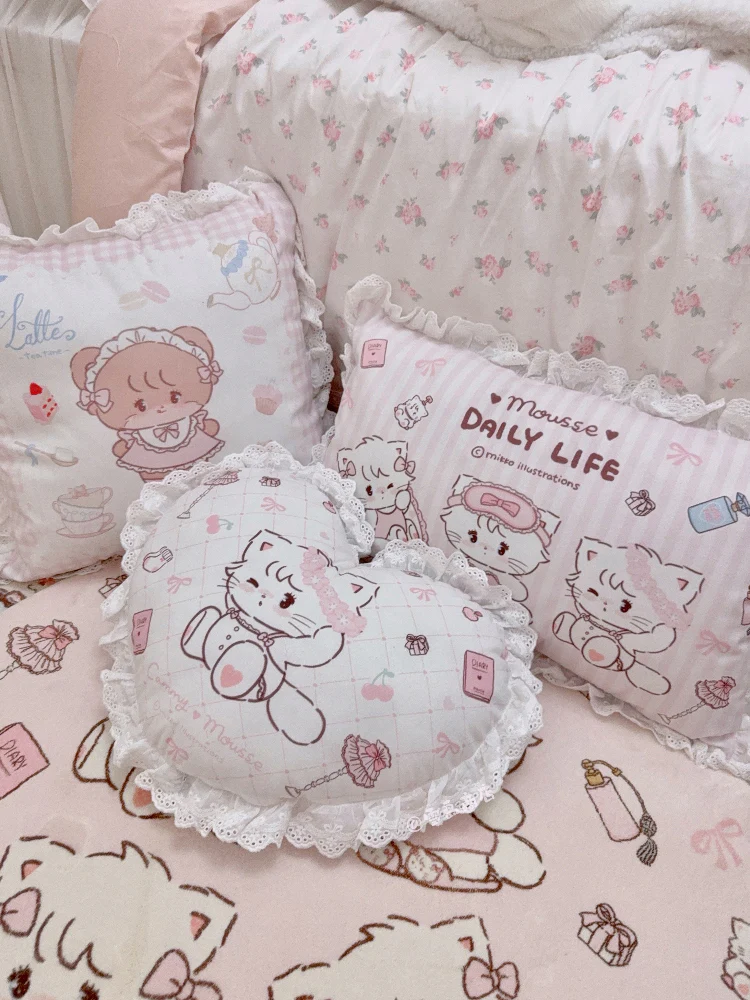 kawaii pink Pillow - Image 7