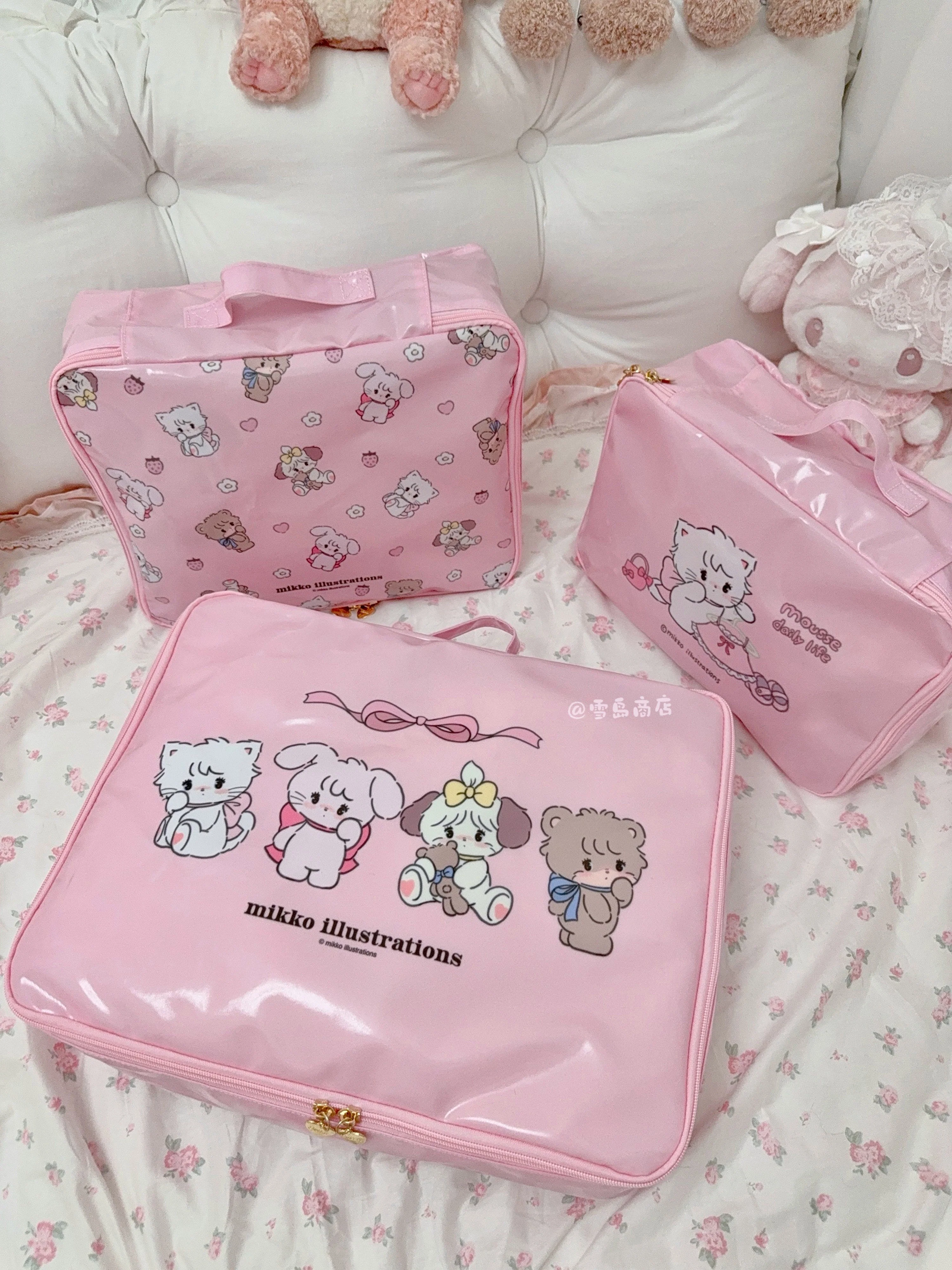 kawaii pink storage bag - Image 5