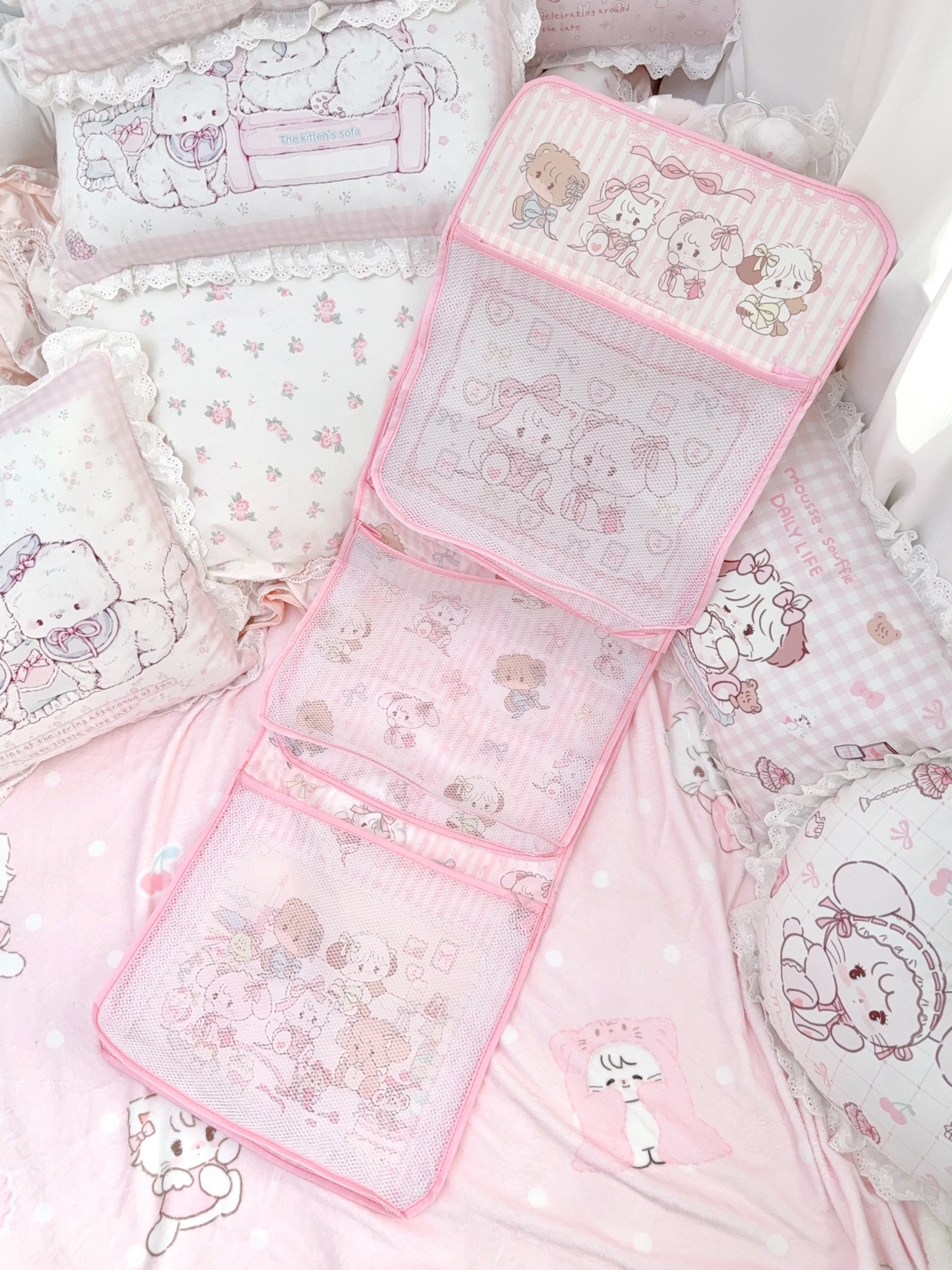 kawaii pink underwear storage bag - Image 4