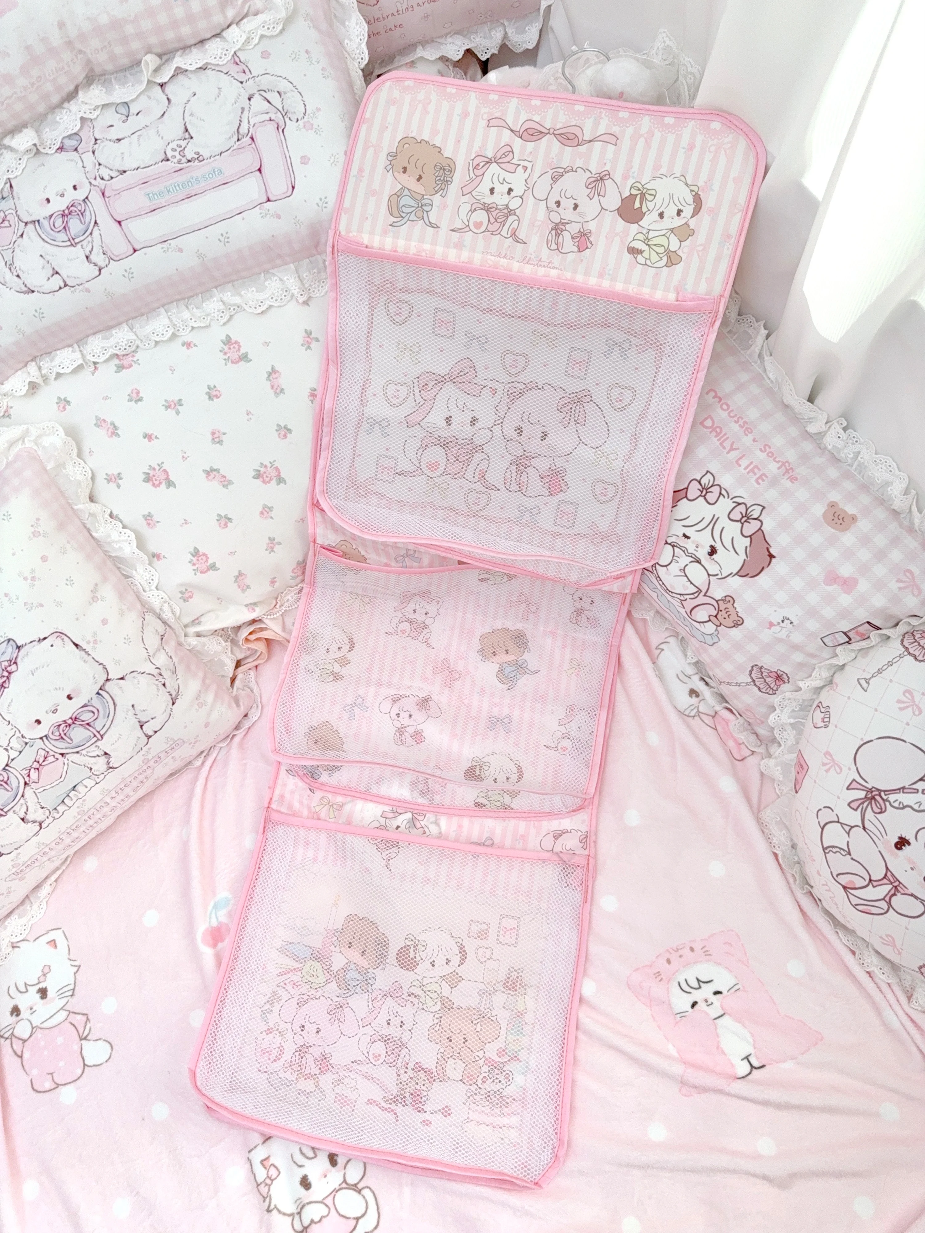 kawaii pink underwear storage bag - Image 6