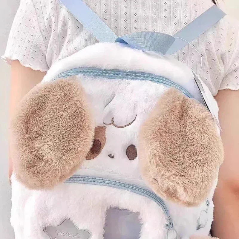 Kawaii Plush Puppy Backpack - Image 11