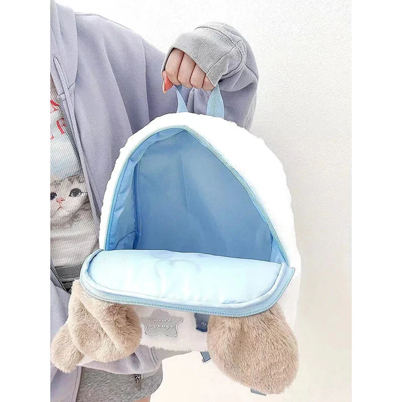 Kawaii Plush Puppy Backpack - Image 4