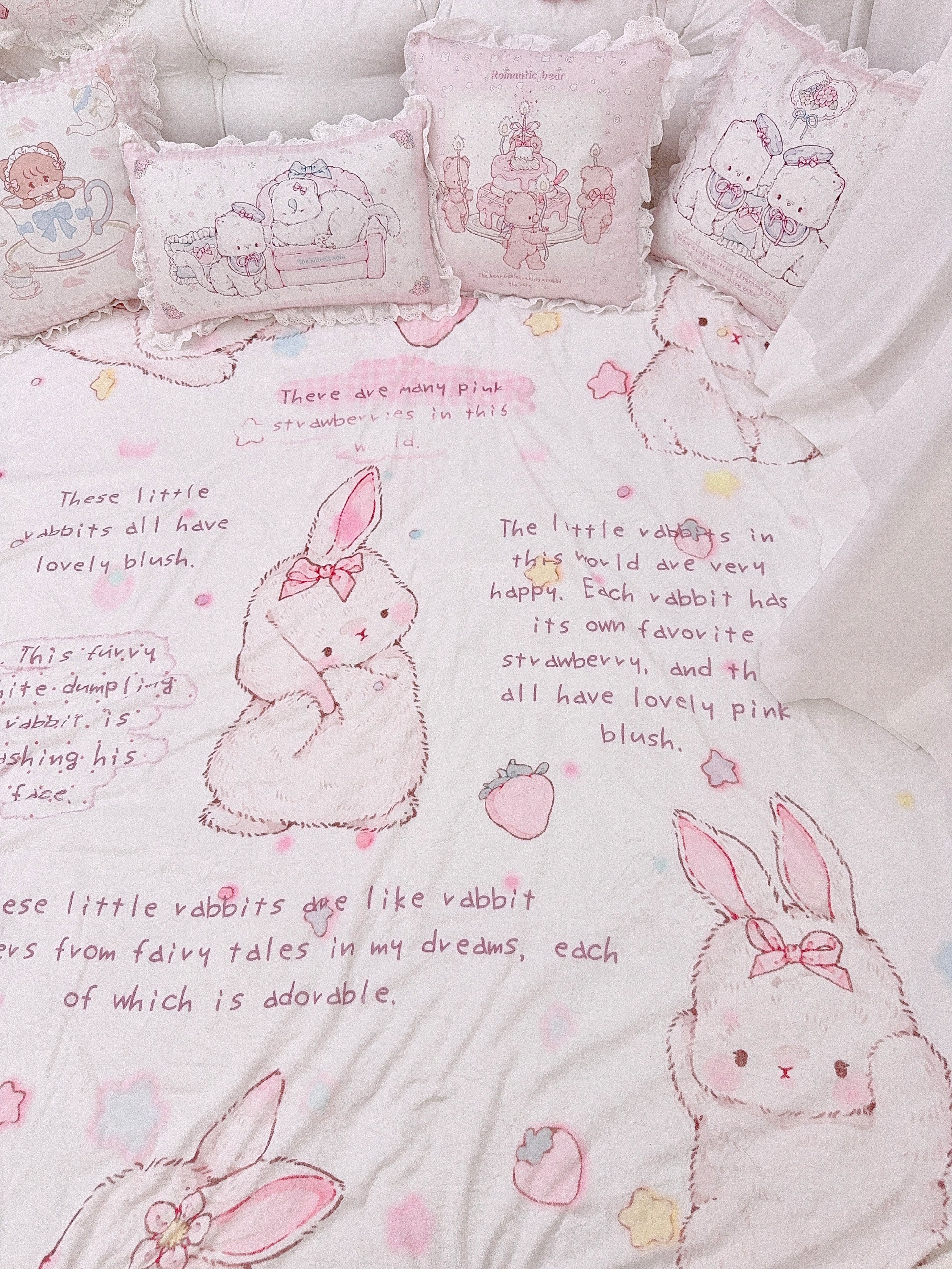 kawaii rabbit blanket - Image 5