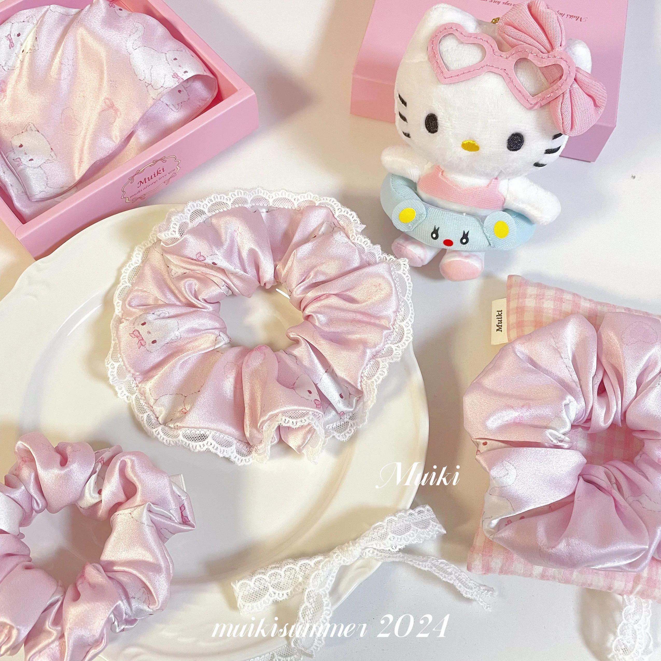 kawaii silk hair tie - Image 2