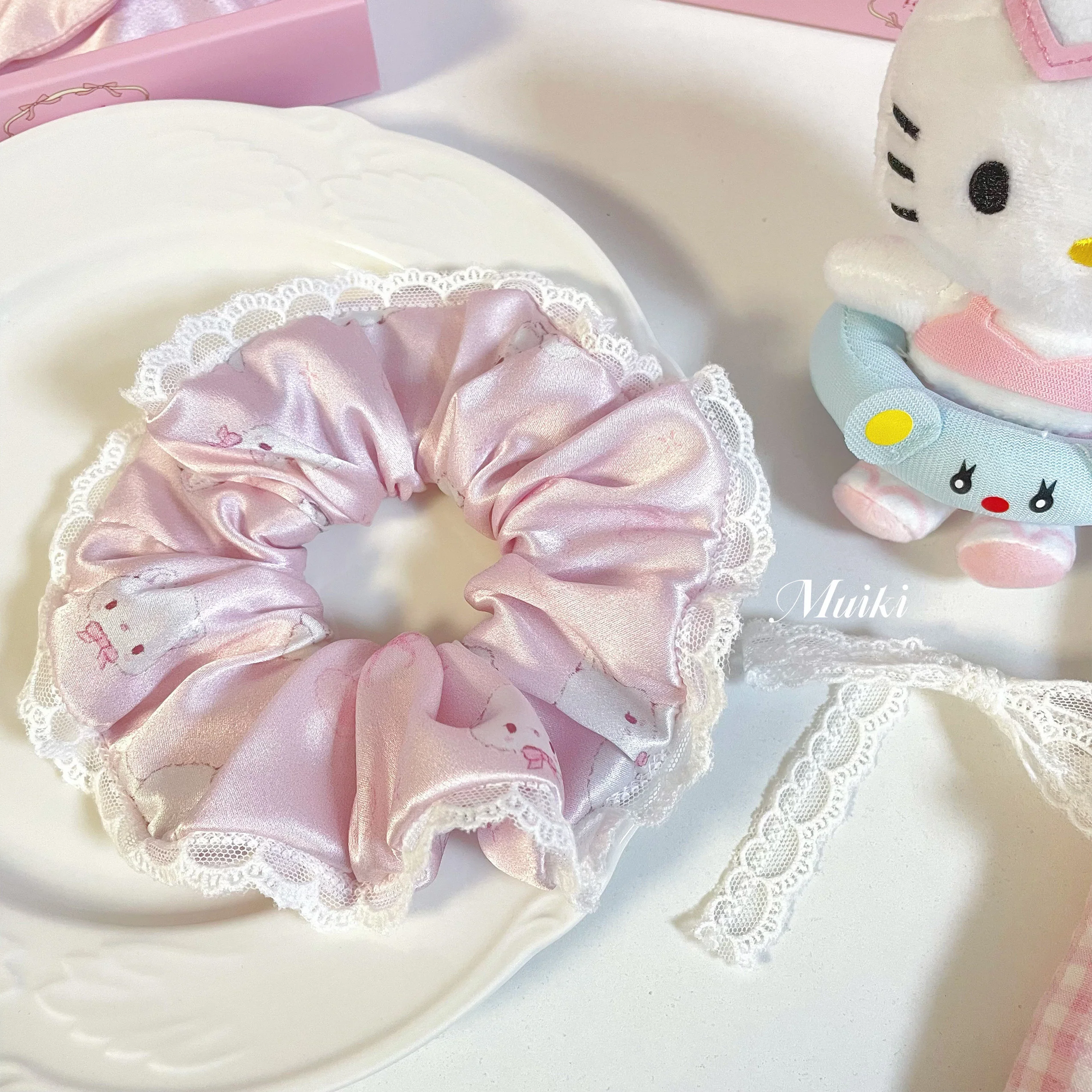 kawaii silk hair tie - Image 6