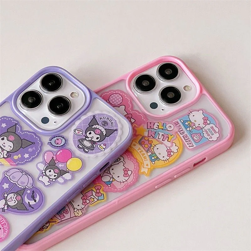 Kawaii Sticker iPhone Case - Image 4