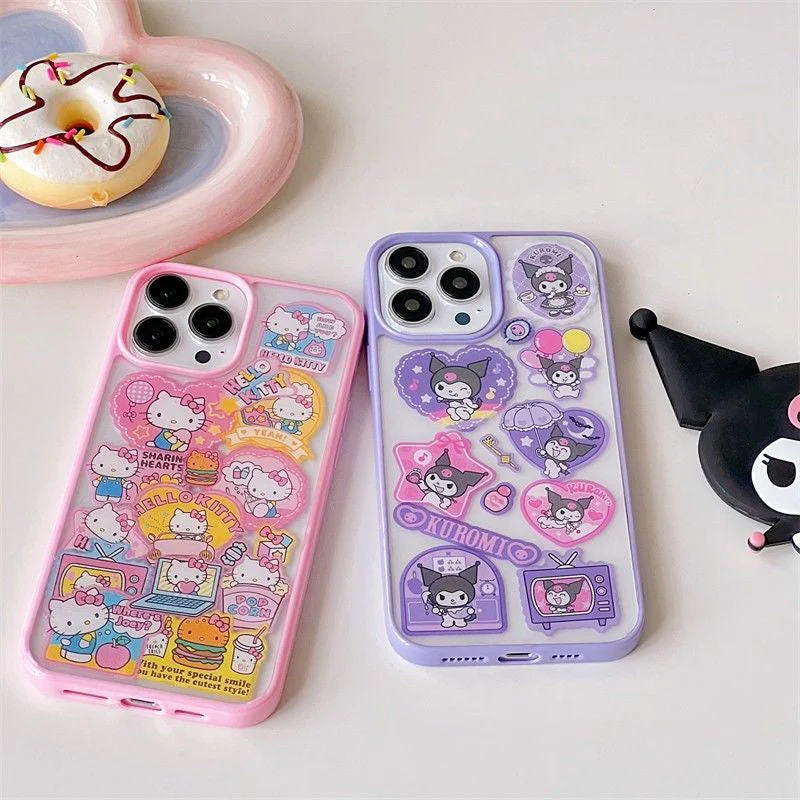 Kawaii Sticker iPhone Case - Image 5