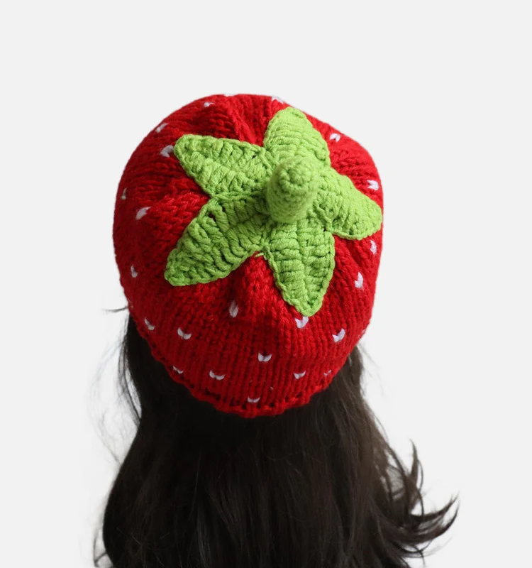 kawaii strawberry beanie - Image 5