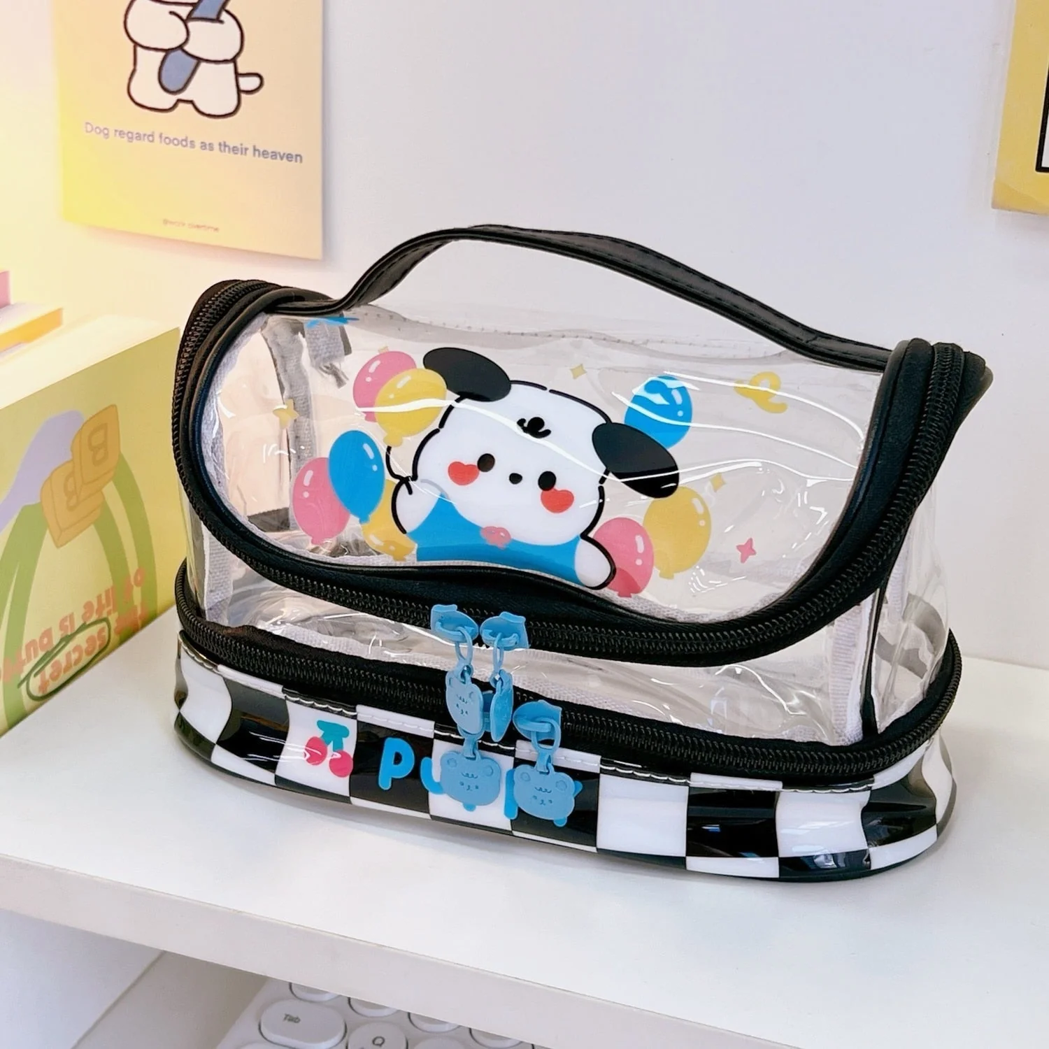 Kawaii Transparent Jumbo Pencil Case - Image 5