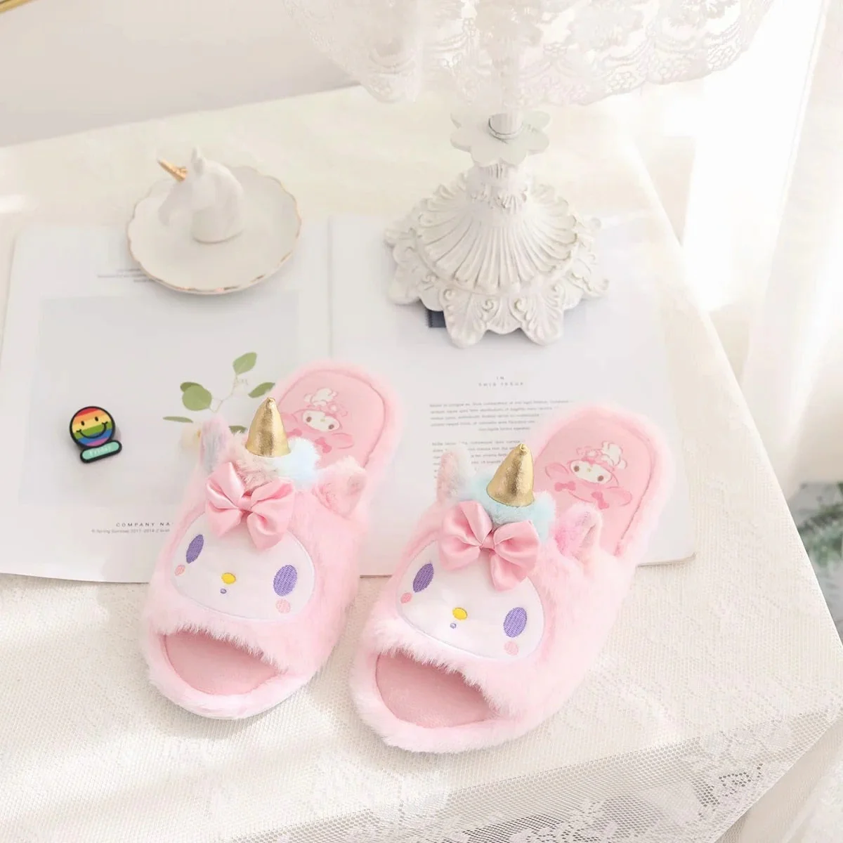 Kawaii Unicorn Slippers - Image 5