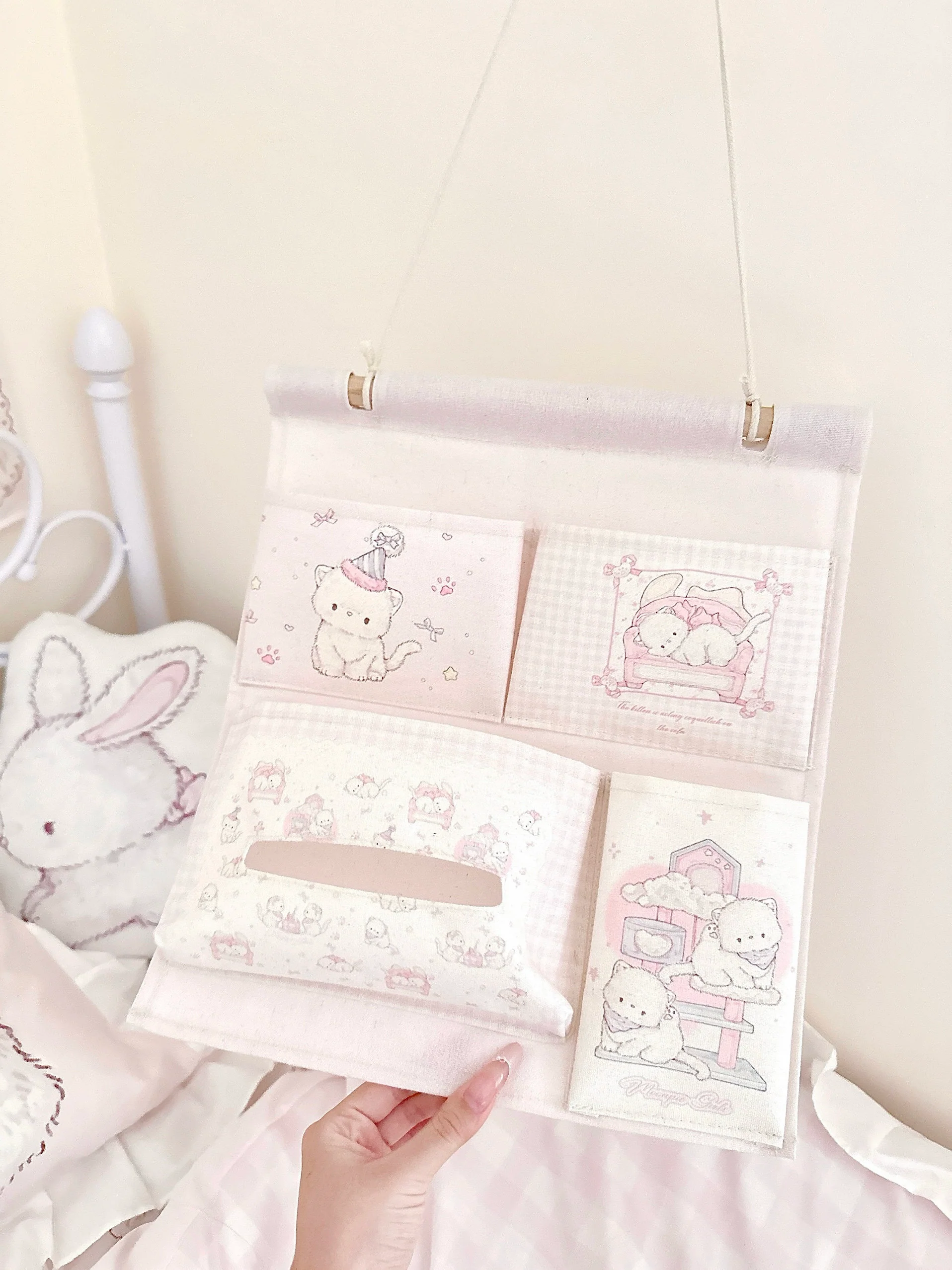 kawaii wall-mounted storage bag - Image 2