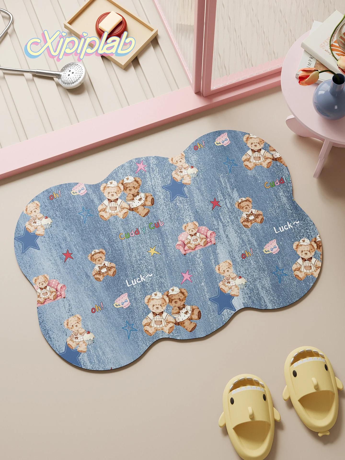 kawaii water absorbent and non-slip bathroom mat - Image 3