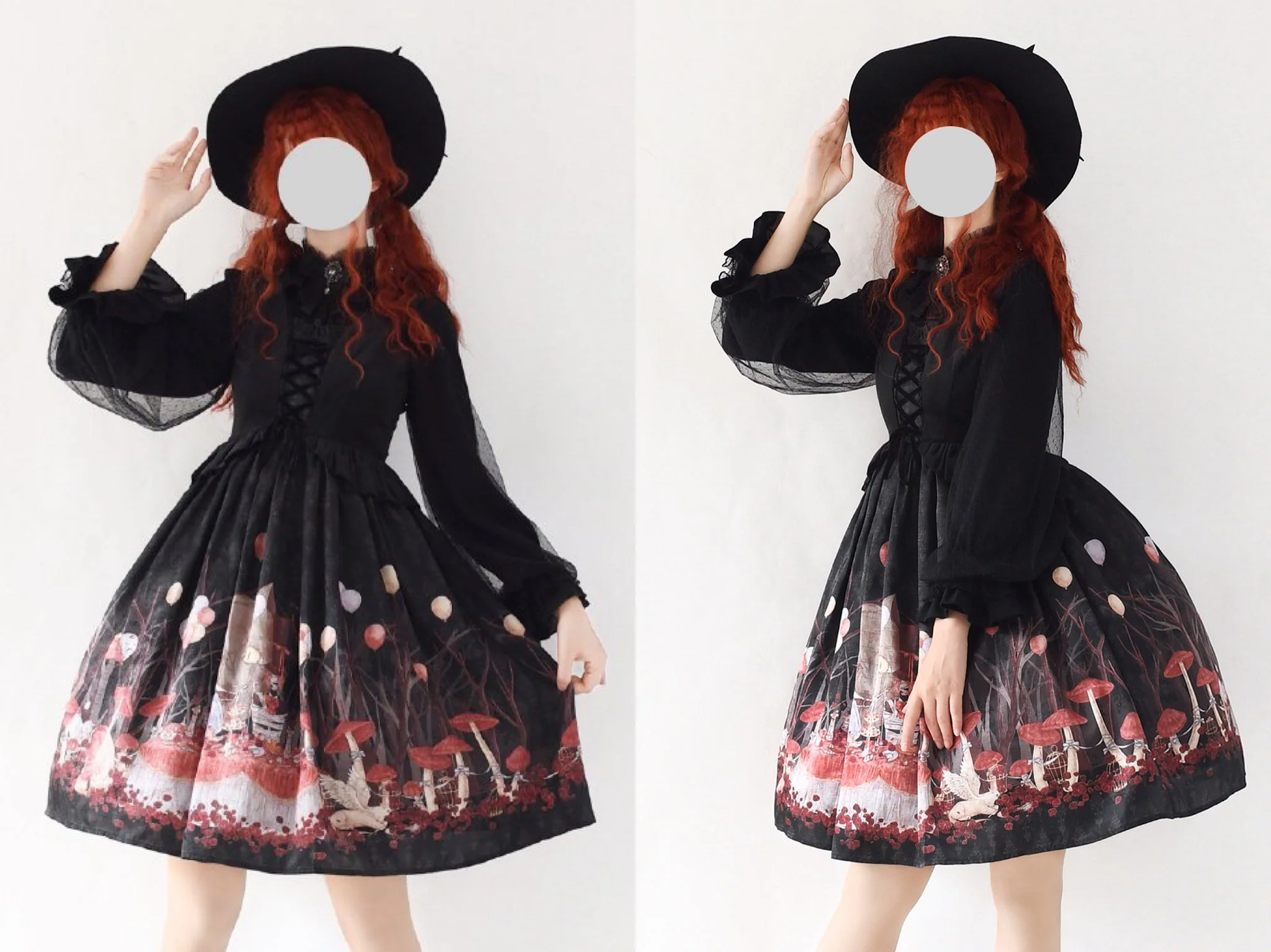 Dim Moonlight~Classic Lolita Chiffon Yarn Inner Blouse - Image 13