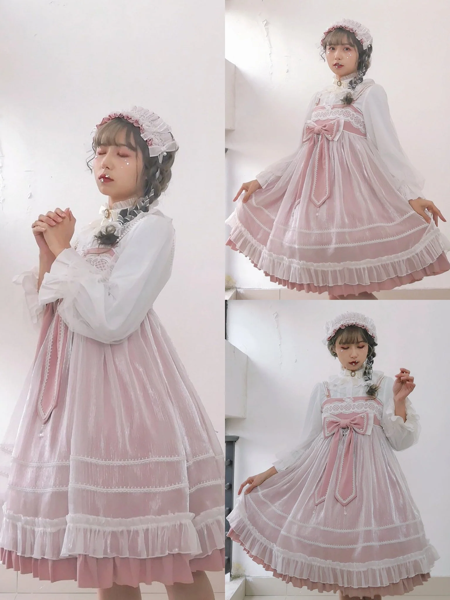 Dim Moonlight~Classic Lolita Chiffon Yarn Inner Blouse - Image 25