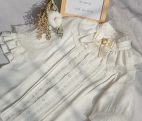Dim Moonlight~Classic Lolita Chiffon Yarn Inner Blouse - Image 4