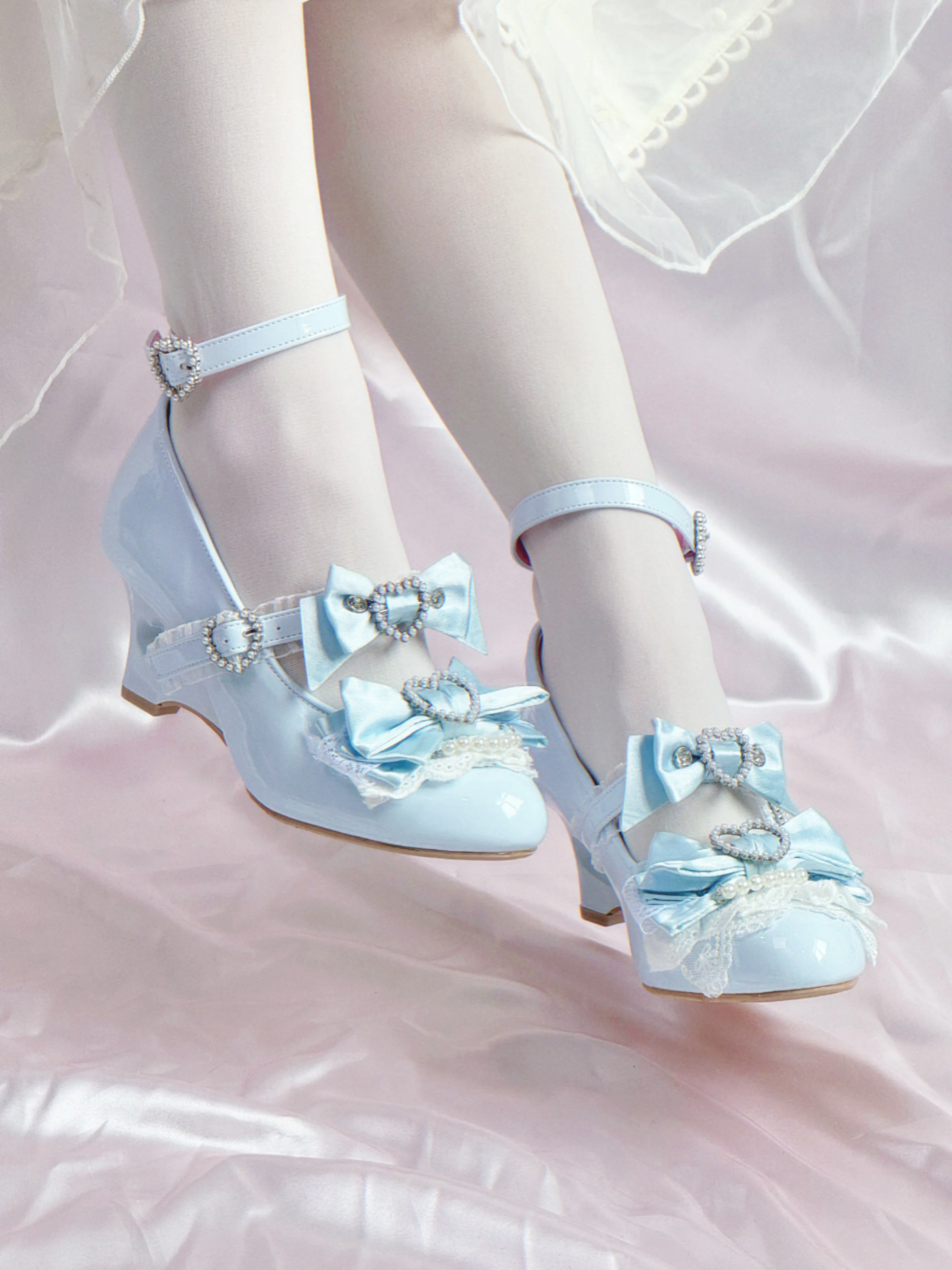Kim Ji Hollow Wedge Lolita Shoes - Image 5