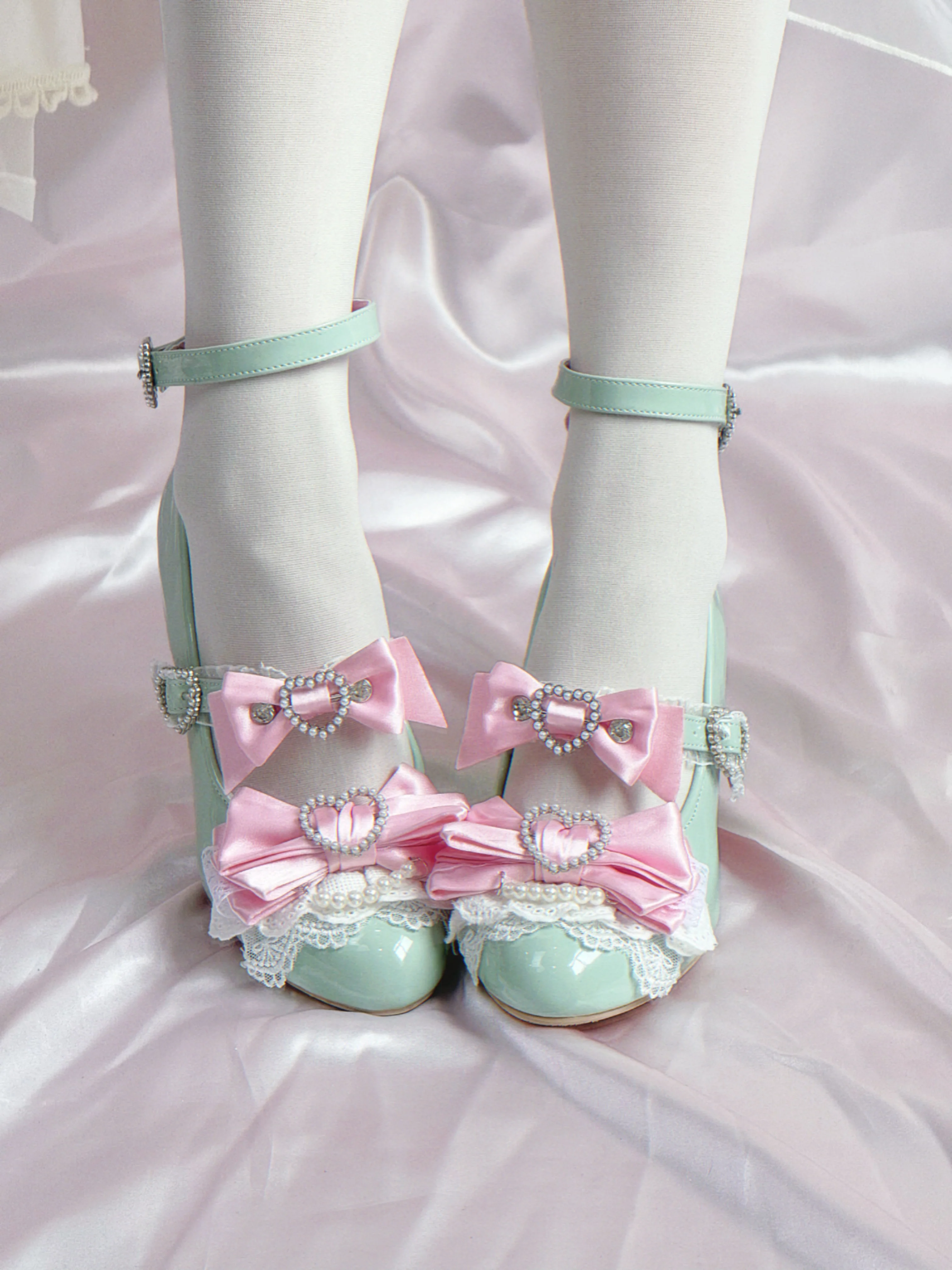 Kim Ji Hollow Wedge Lolita Shoes - Image 6