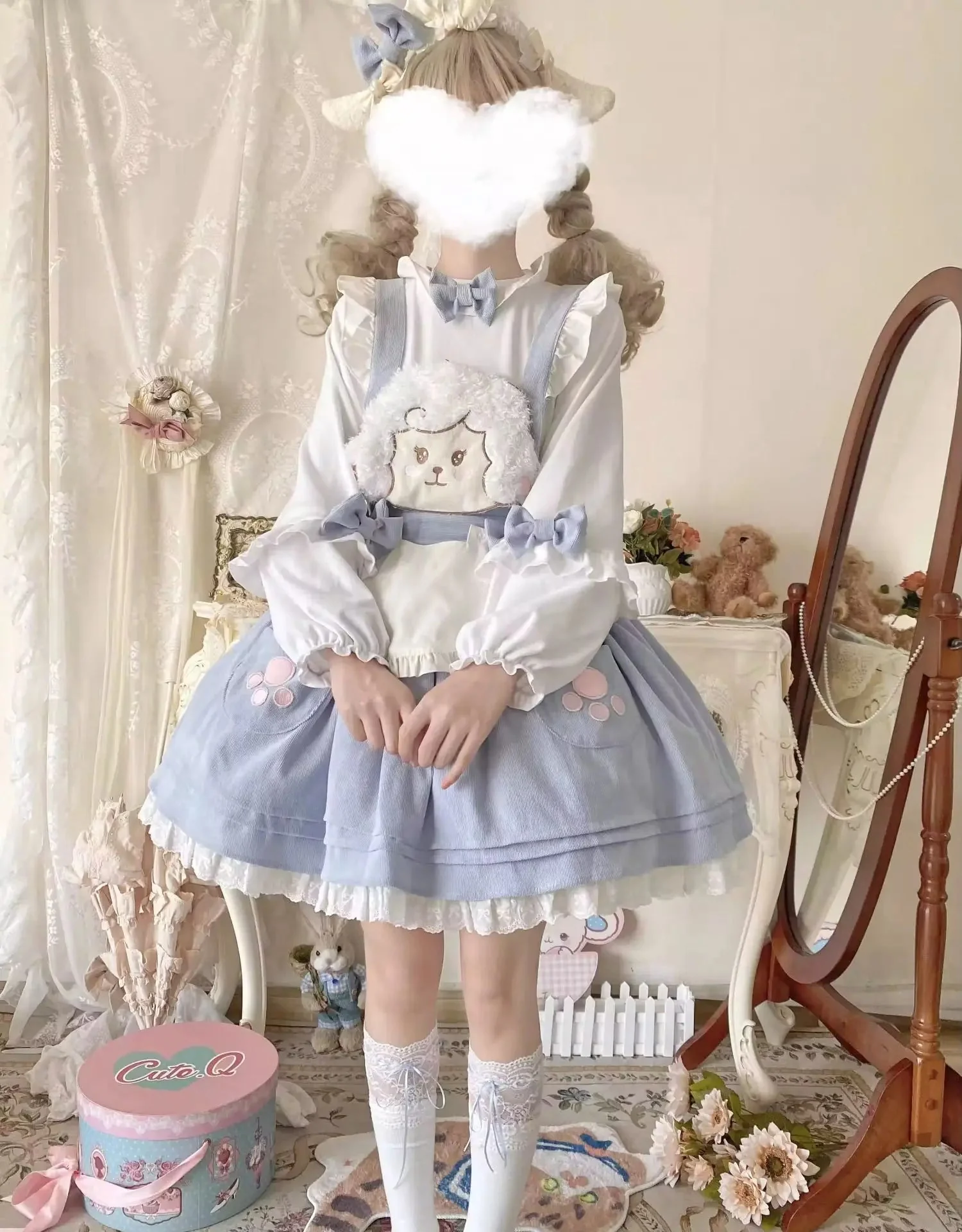 Kitsune Corudroy Suspender Dress - Image 22