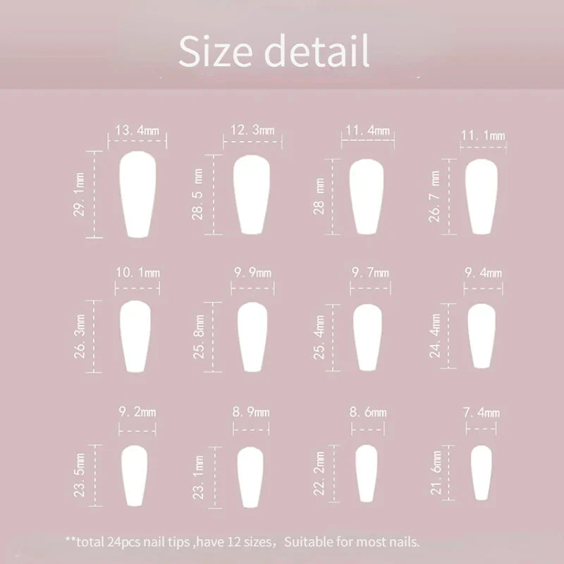 Kitty Square Long 3D Press On Nails - Image 6