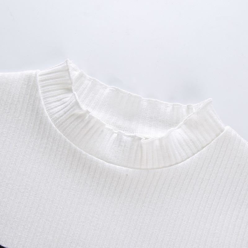 Knit Sad Eyes Crop Top - Image 21