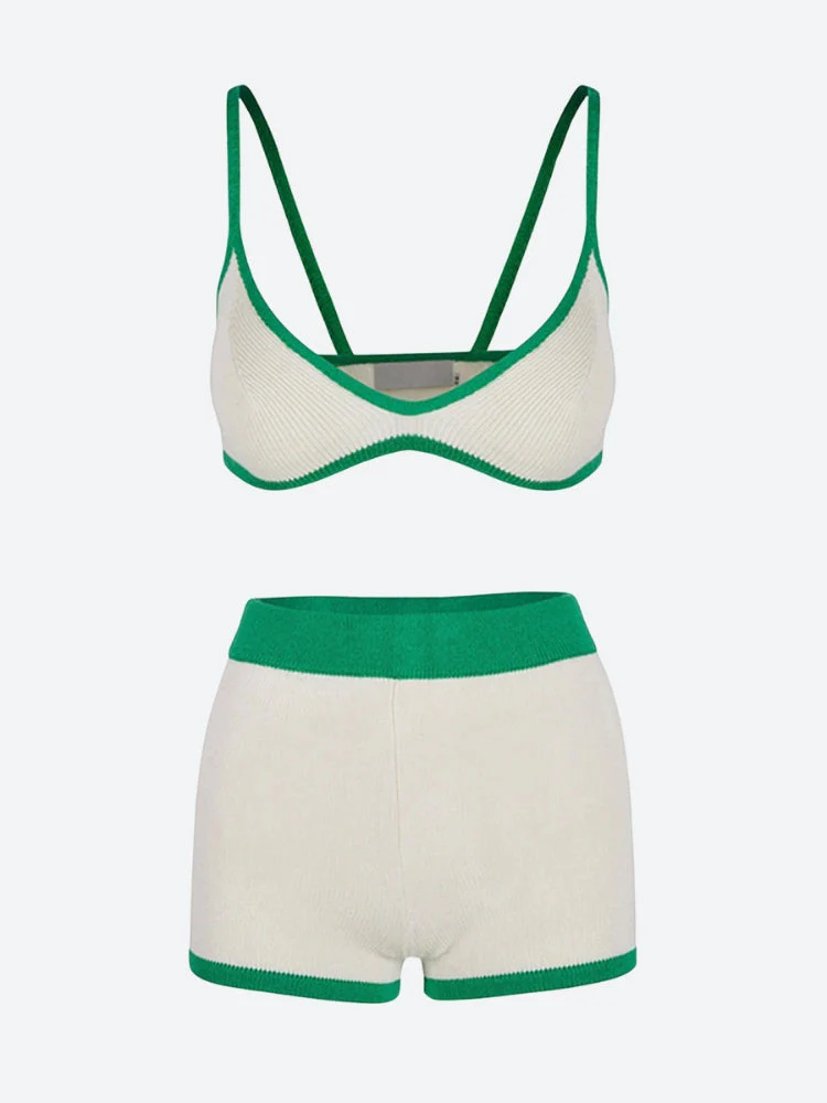 Knitted Crop Top & Shorts Coord - Image 4