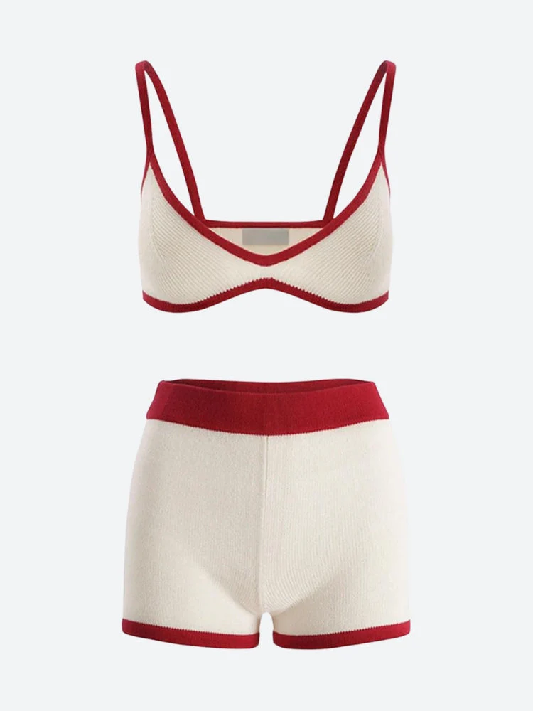 Knitted Crop Top & Shorts Coord - Image 5