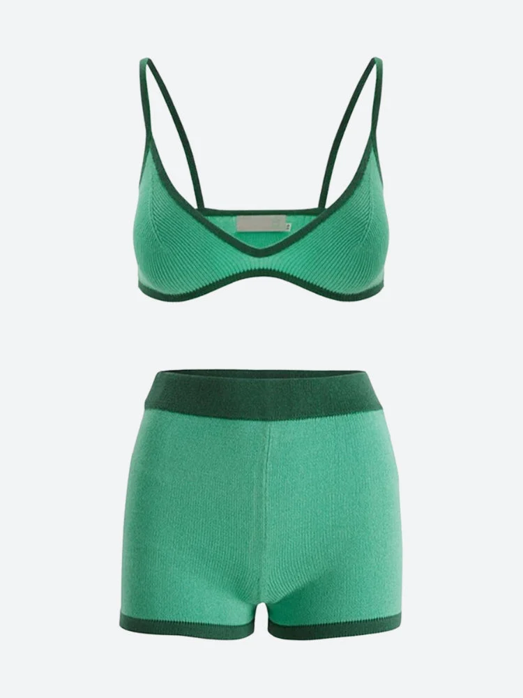 Knitted Crop Top & Shorts Coord - Image 6