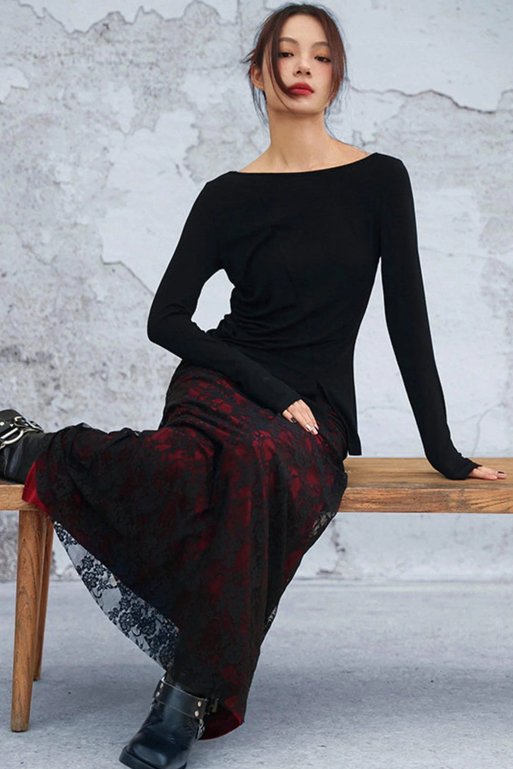 Mode Style Slit Top - Image 7