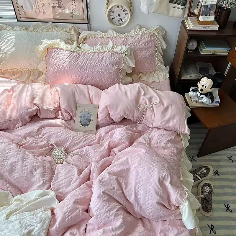 Korean Princess Ruffle Bedding Set - Image 2