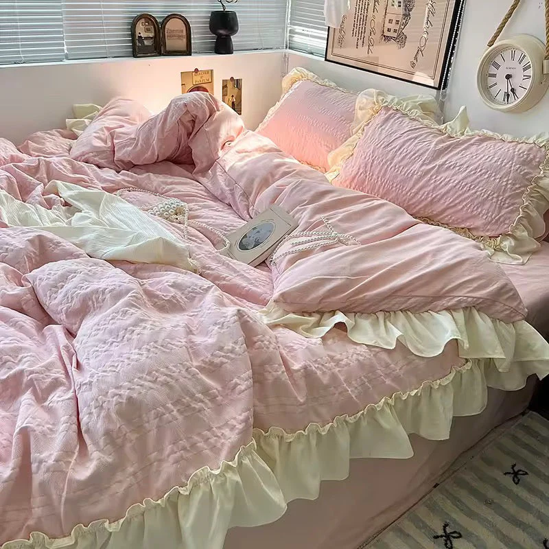 Korean Princess Ruffle Bedding Set - Image 3