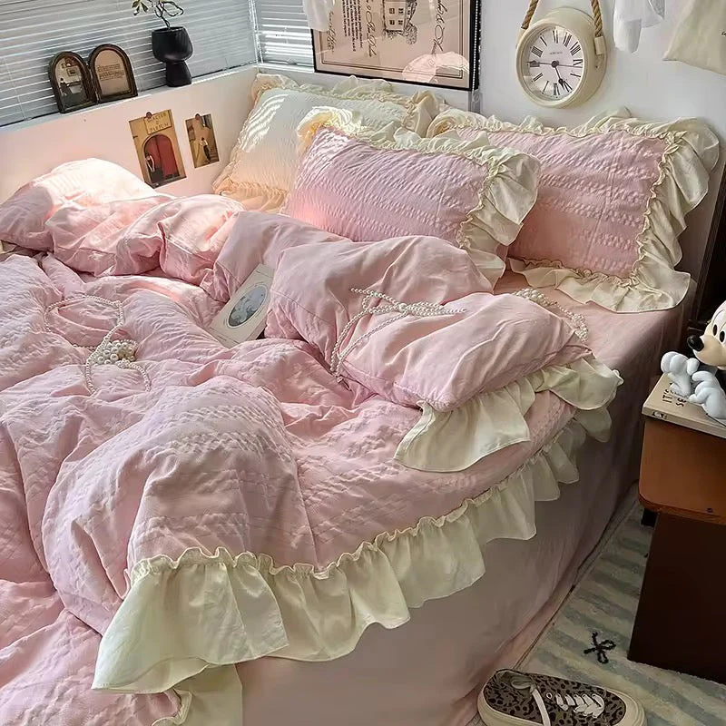 Korean Princess Ruffle Bedding Set - Image 4