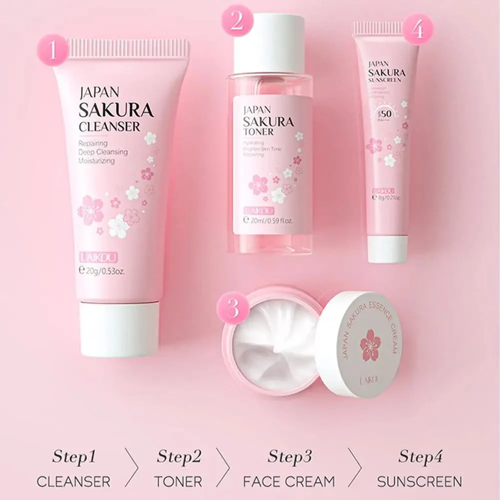 Korean Sakura Blossom Skin Care Sets - Image 6
