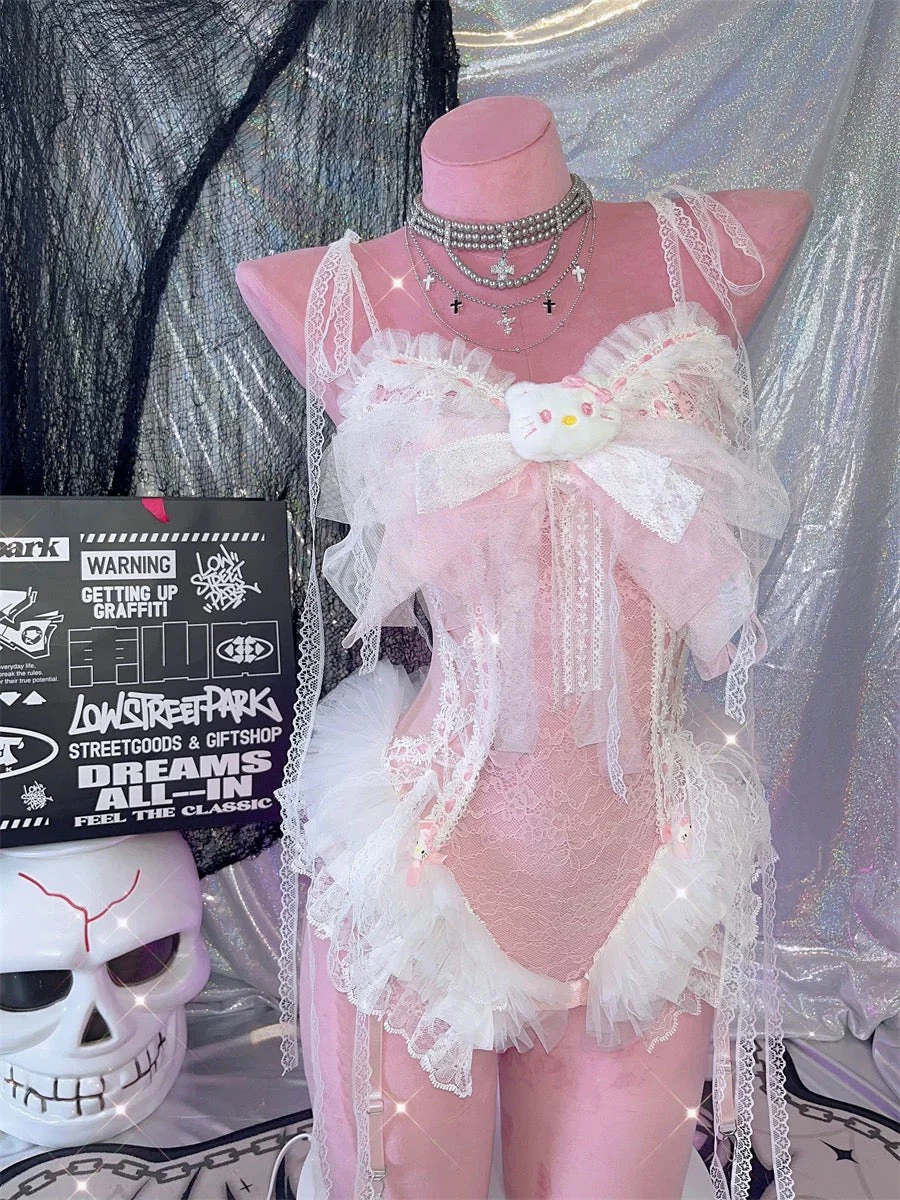 Lace Bow Bodysuit - Image 3